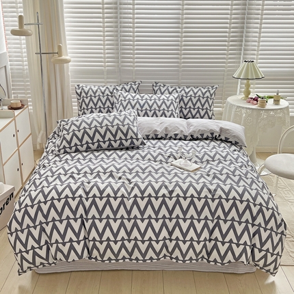 91家纺网 家纺一手货源 找家纺 （总）梦家居 2023春季新品小清新系列3-全棉四件套