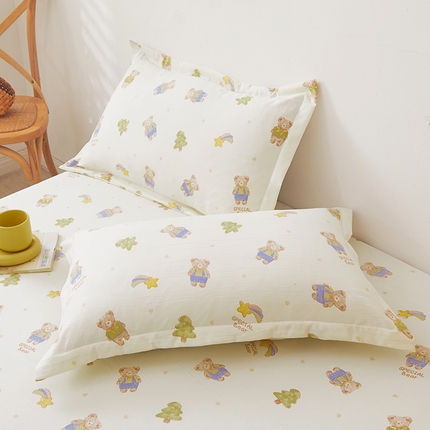 91家纺网 家纺一手货源 找家纺 （总）梦舒羽 2025新款水洗棉麻单人宿舍亲肤枕套