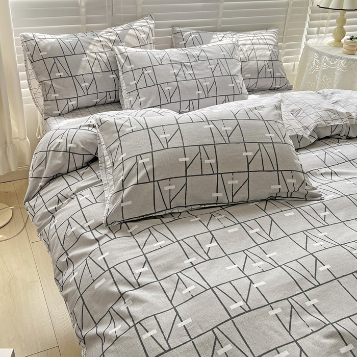 91家纺网 家纺一手货源 找家纺 梦家居 2023春季新品小清新系列3-全棉单被套 威廉