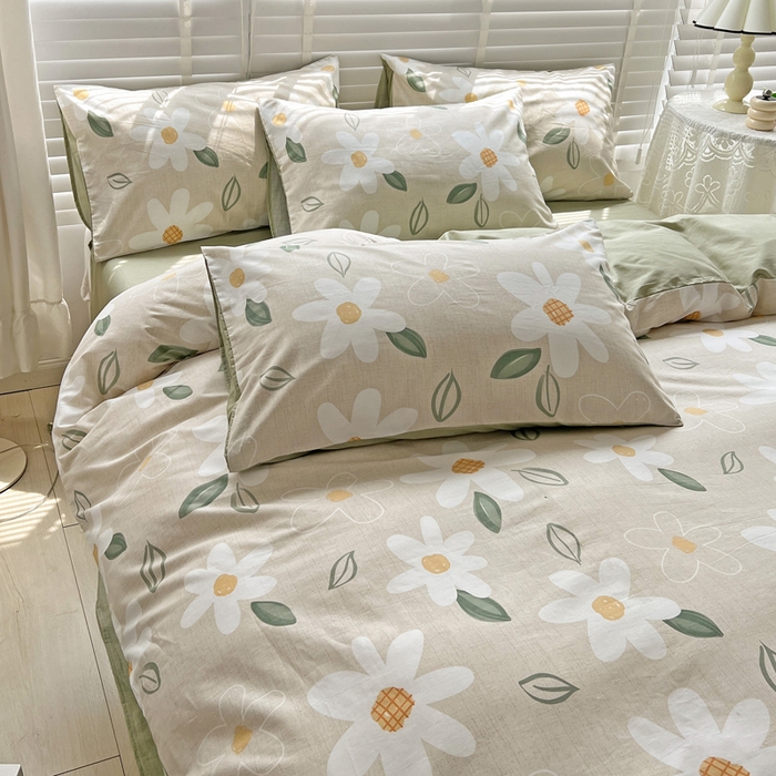 91家纺网 家纺一手货源 找家纺 梦家居 2023春季新品小清新系列3-全棉单被套 芳香迷人