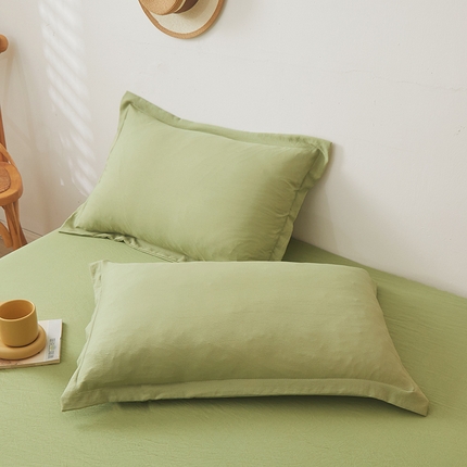 91家纺网 家纺一手货源 找家纺 （总）梦舒羽 2025新款水洗棉麻单人宿舍亲肤枕套