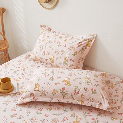 91家纺网 家纺一手货源 找家纺 （总）梦舒羽 2025新款水洗棉麻单人宿舍亲肤枕套