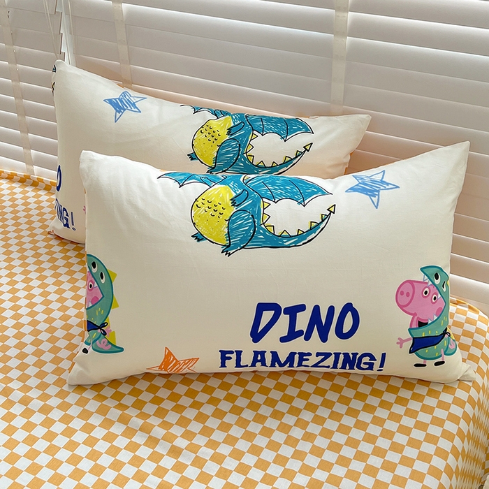 91家纺网 家纺一手货源 找家纺 （总）梦家居2023新款小猪佩奇系列全棉单被套