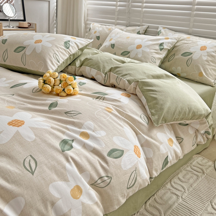 91家纺网 家纺一手货源 找家纺 梦家居 2023春季新品小清新系列3-全棉单被套 芳香迷人