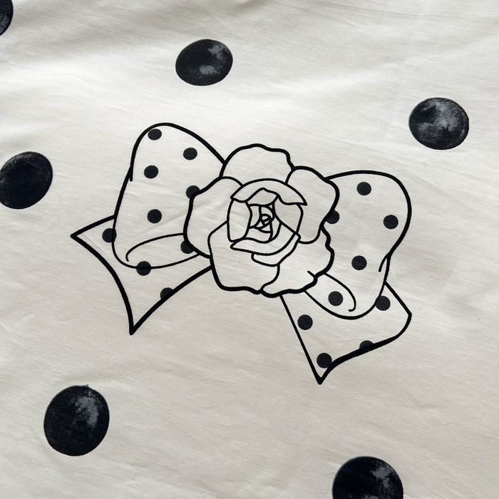 91家纺网 家纺一手货源 找家纺 梦家居 2023春季新品小清新系列3-全棉单被套 波点玫瑰