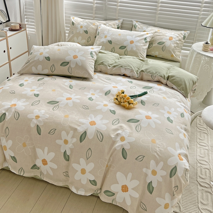 91家纺网 家纺一手货源 找家纺 梦家居 2023春季新品小清新系列3-全棉单被套 芳香迷人