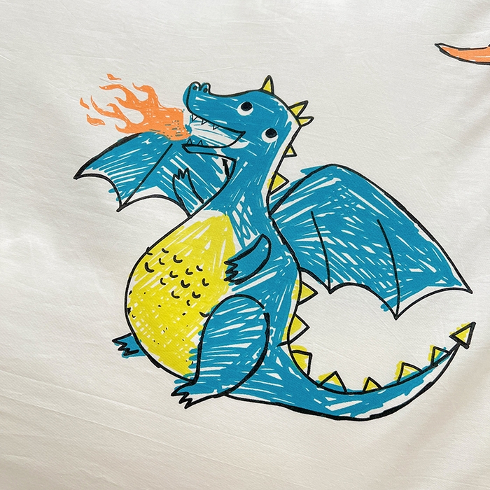 91家纺网 家纺一手货源 找家纺 梦家居2023新款小猪佩奇系列全棉四件套 恐龙乔治