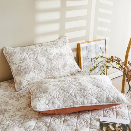 91家纺网 家纺一手货源 找家纺 （总）新款 水洗棉麻单人宿舍亲肤夹棉枕套