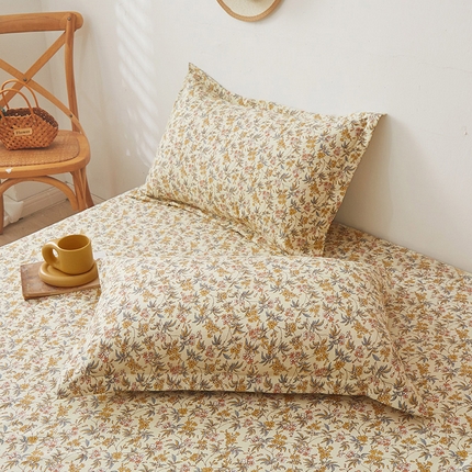 91家纺网 家纺一手货源 找家纺 （总）梦舒羽 2025新款水洗棉麻单人宿舍亲肤枕套