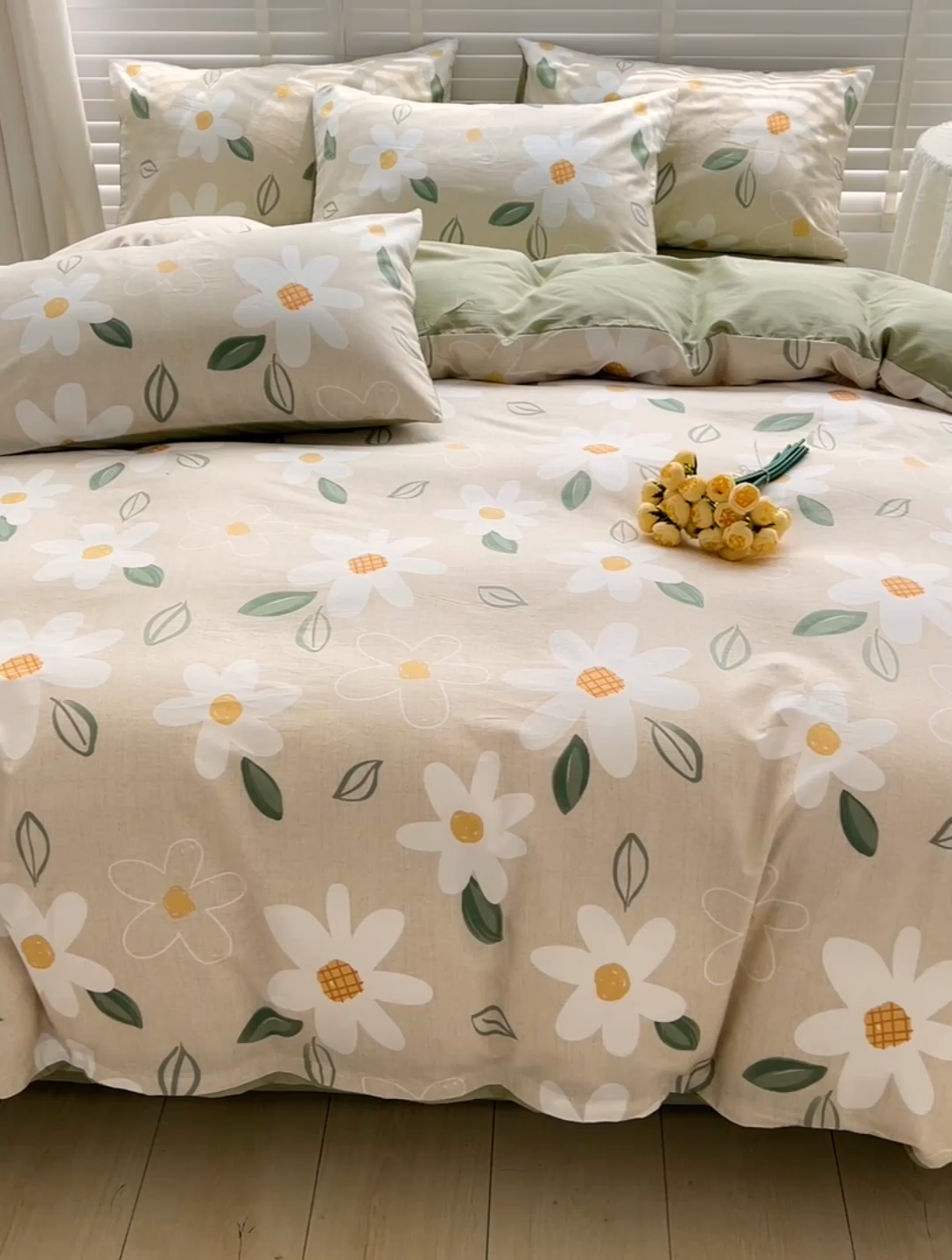 91家纺网 家纺一手货源 找家纺 梦家居 2023春季新品小清新系列3-全棉单被套 芳香迷人