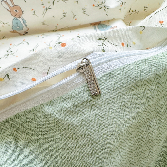 91家纺网 家纺一手货源 找家纺 清雅福2023新款春夏13372小清新系列-单被套 彼得兔