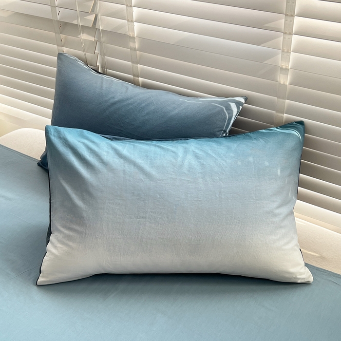 91家纺网 家纺一手货源 找家纺 梦家居 2023春季新品小清新系列3-全棉单被套 星空蓝