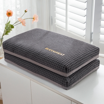 91家纺网 家纺一手货源 找家纺 （总）仁宇枕业 2023年新款 全棉华夫格全荞麦枕头