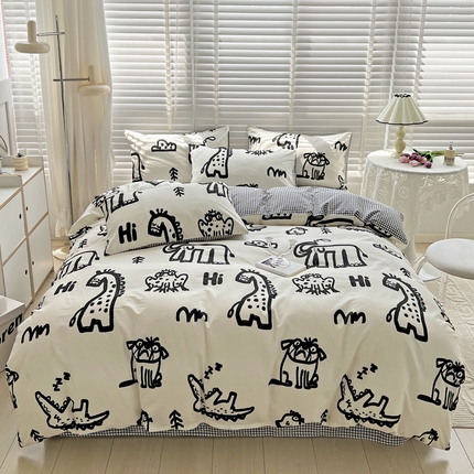 91家纺网 家纺一手货源 找家纺 （总）梦家居 2023春季新品小清新系列3-全棉单被套