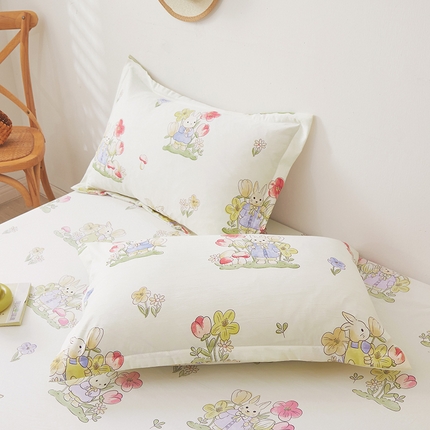 91家纺网 家纺一手货源 找家纺 （总）梦舒羽 2025新款水洗棉麻单人宿舍亲肤枕套