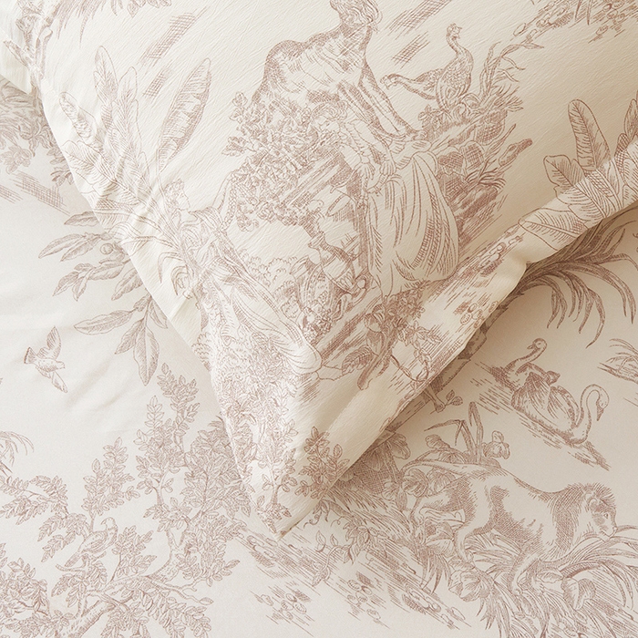 91家纺网 家纺一手货源 找家纺 梦舒羽 2025新款水洗棉麻单人宿舍亲肤枕套 逐风