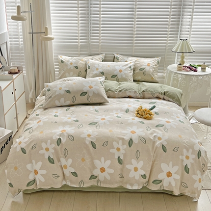91家纺网 家纺一手货源 找家纺 （总）梦家居 2023春季新品小清新系列3-全棉单被套