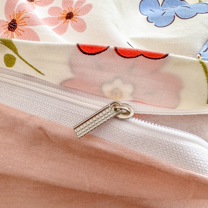 91家纺网 家纺一手货源 找家纺 清雅福 2023新款春夏13372小清新系列床上四件套 花仙兔