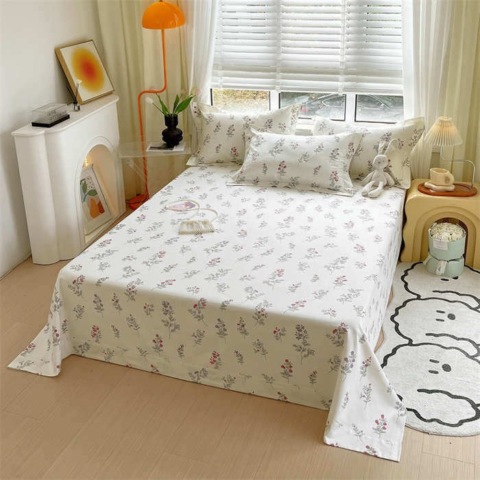 91家纺网 家纺一手货源 找家纺 凯磊家纺 新款原棉老粗布单品系列-床单 暖阳