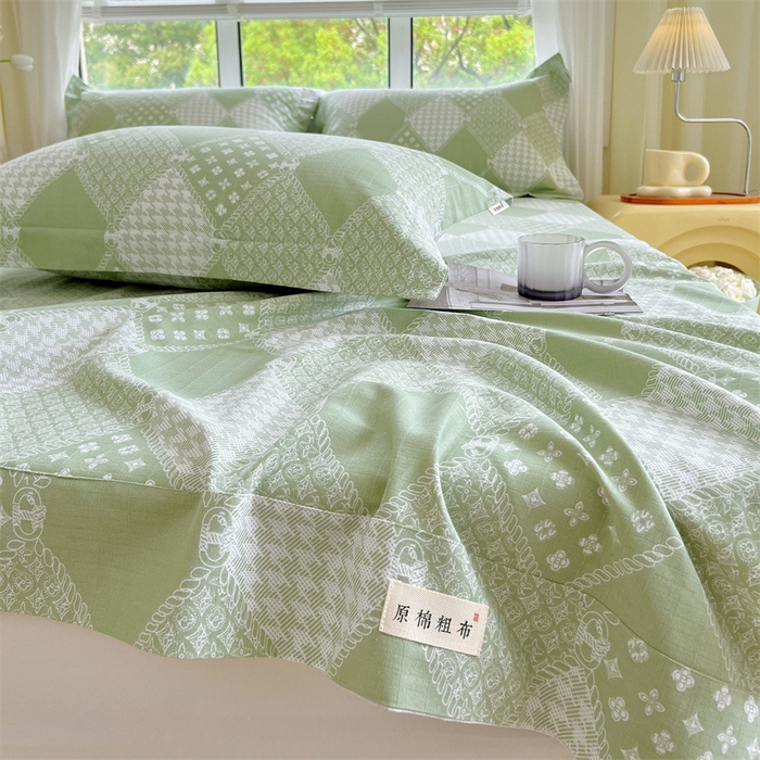 91家纺网 家纺一手货源 找家纺 凯磊家纺 新款原棉老粗布单品系列-床单 漫生活