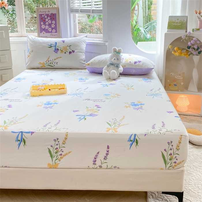 91家纺网 家纺一手货源 找家纺 多品 2023年13070单品床笠【可搭配枕套一起卖】 悦动心妍