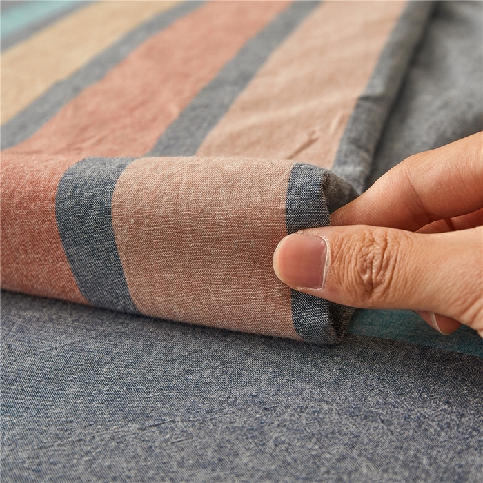 91家纺网 家纺一手货源 找家纺 喜居 2024新款A类色织纯棉水洗棉100%新疆棉全棉床笠 斯诺克