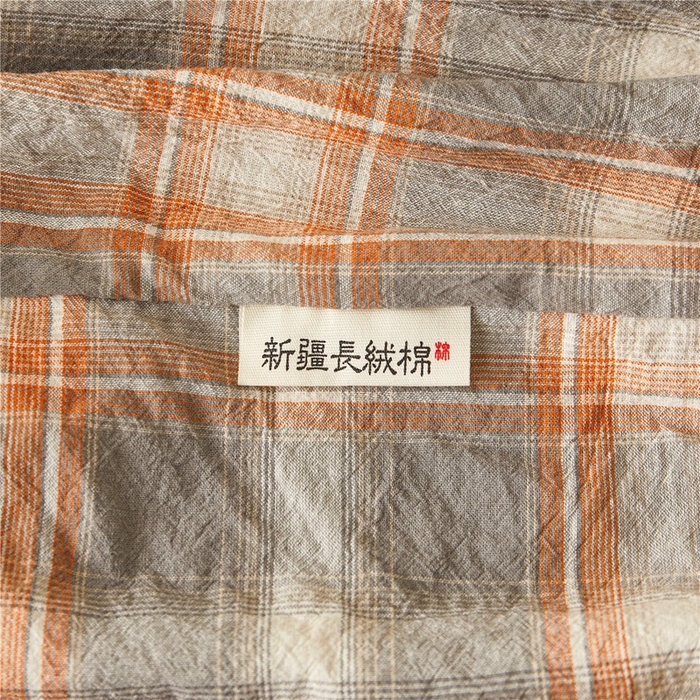 91家纺网 家纺一手货源 找家纺 喜居 2024新款A类色织纯棉水洗棉100%新疆棉全棉床笠 洛卡灰