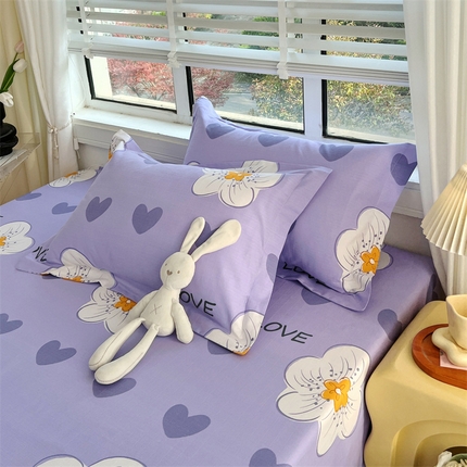 91家纺网 家纺一手货源 找家纺 凯磊家纺 新款原棉老粗布单品系列-枕套 流星花园-蓝