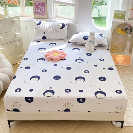 91家纺网 家纺一手货源 找家纺 多品 2023年13070单品床笠【可搭配枕套一起卖】 小象艾玛