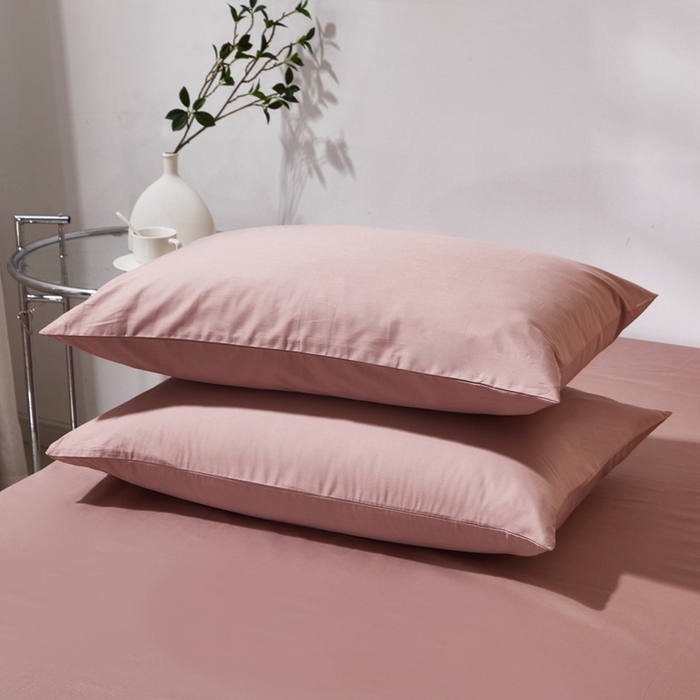 91家纺网 家纺一手货源 找家纺 （总）2025新款喷气全棉13376纯棉斜纹纯色单品枕套单件素色多规格