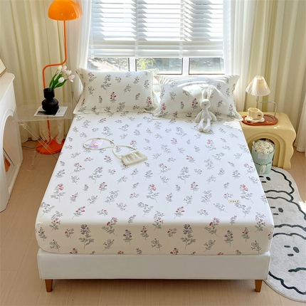 91家纺网 家纺一手货源 找家纺 凯磊家纺 新款原棉老粗布单品系列床笠 暖阳