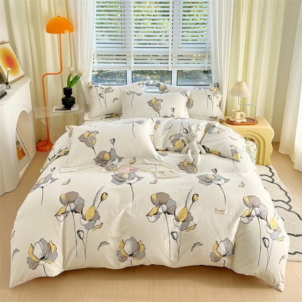 91家纺网 家纺一手货源 找家纺 （总）凯磊家纺 新款原棉老粗布四件套