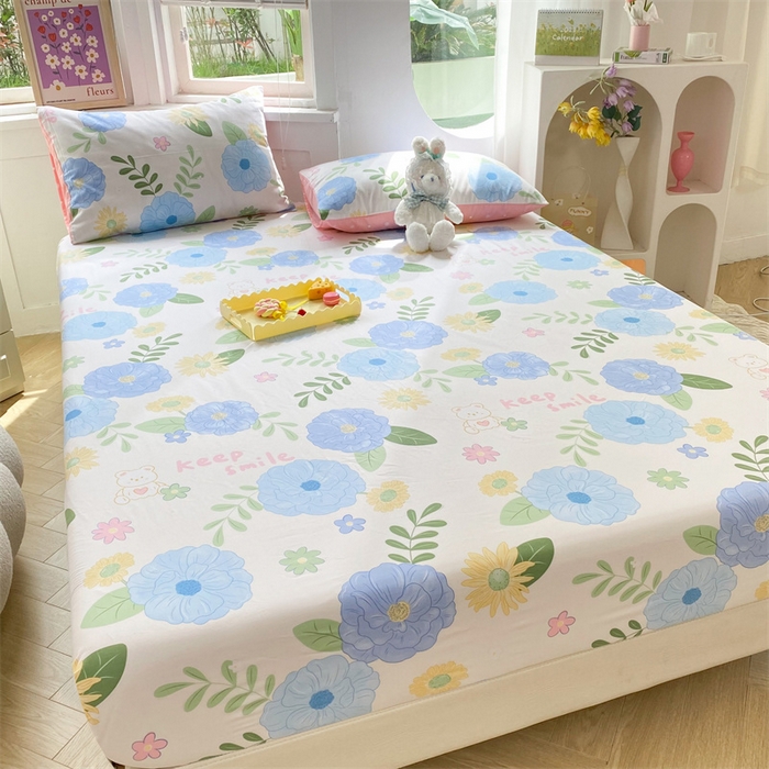 91家纺网 家纺一手货源 找家纺 多品 2023年13070单品床笠【可搭配枕套一起卖】 温婉佳人