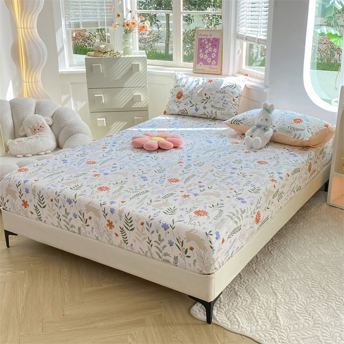 91家纺网 家纺一手货源 找家纺 多品 2023年13070单品床笠【可搭配枕套一起卖】 芊芊花园