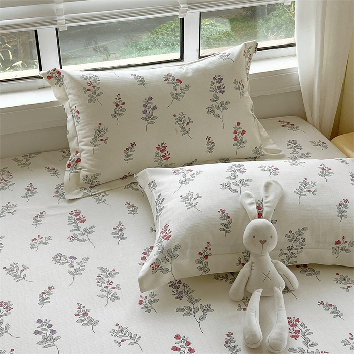 91家纺网 家纺一手货源 找家纺 凯磊家纺 新款原棉老粗布单品系列-枕套 暖阳