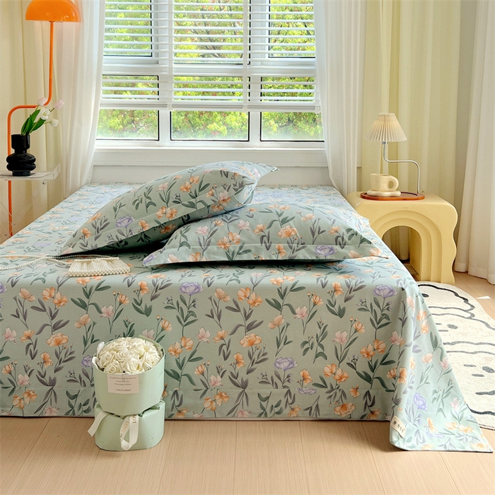 91家纺网 家纺一手货源 找家纺 凯磊家纺 新款原棉老粗布单品系列-床单 初夏