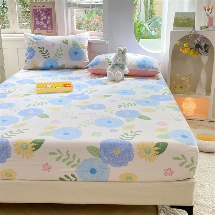 91家纺网 家纺一手货源 找家纺 多品 2023年13070单品床笠【可搭配枕套一起卖】 温婉佳人