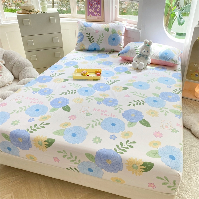 91家纺网 家纺一手货源 找家纺 多品 2023年13070单品床笠【可搭配枕套一起卖】 温婉佳人