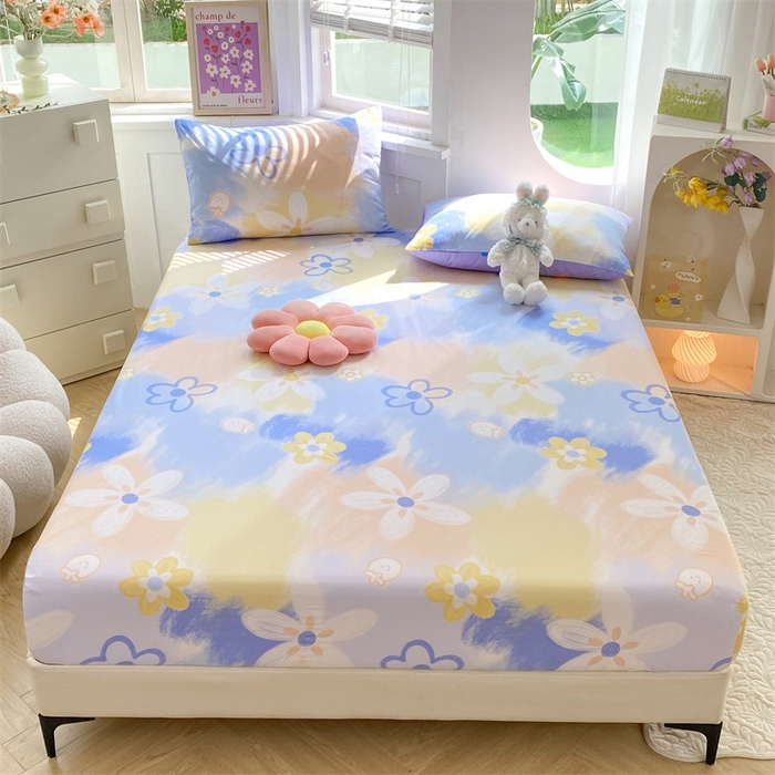 91家纺网 家纺一手货源 找家纺 多品 2023年13070单品床笠【可搭配枕套一起卖】 安琪拉