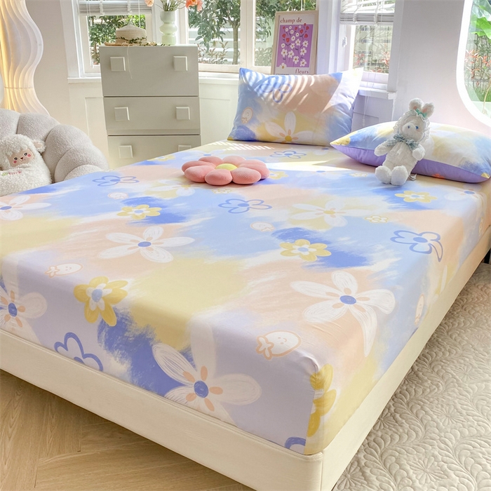 91家纺网 家纺一手货源 找家纺 多品 2023年13070单品床笠【可搭配枕套一起卖】 安琪拉