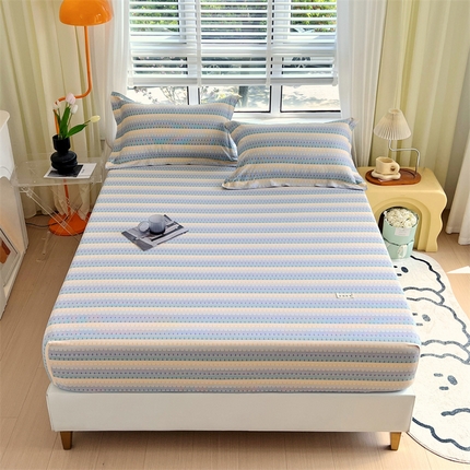 91家纺网 家纺一手货源 找家纺 凯磊家纺 新款原棉老粗布单品系列床笠 波西米亚