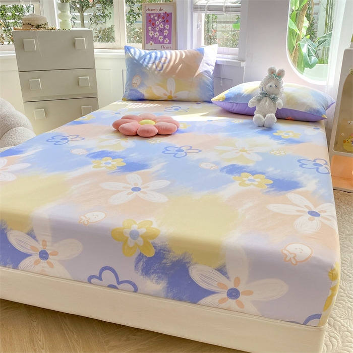 91家纺网 家纺一手货源 找家纺 多品 2023年13070单品床笠【可搭配枕套一起卖】 安琪拉