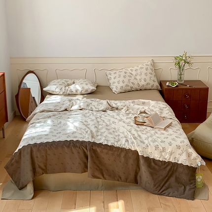 91家纺网 家纺一手货源 找家纺 （总）荣轩家居 2023新款花边款双层纱印花夏被