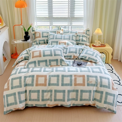 91家纺网 家纺一手货源 找家纺 （总）凯磊家纺 新款原棉老粗布四件套