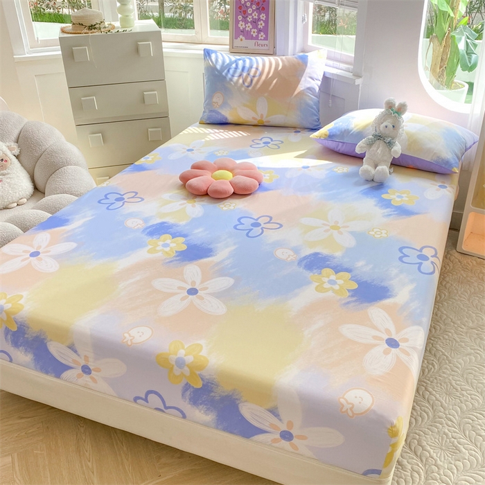 91家纺网 家纺一手货源 找家纺 多品 2023年13070单品床笠【可搭配枕套一起卖】 安琪拉