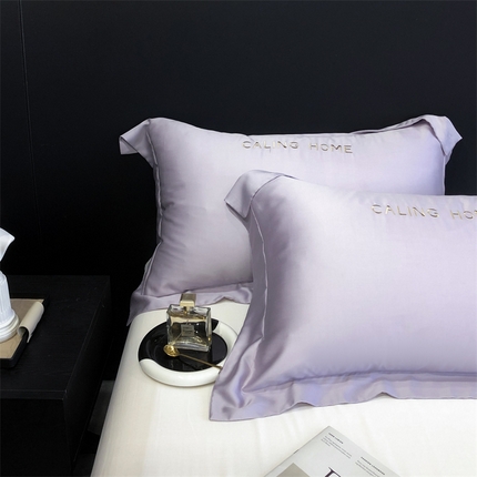 91家纺网 家纺一手货源 找家纺 凯磊家纺 新款兰精天丝单品系列-枕套 罗兰紫