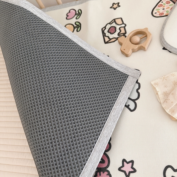 91家纺网 家纺一手货源 找家纺 橘滋 2023新款高端A类可水洗婴幼儿冰丝席 野餐派对