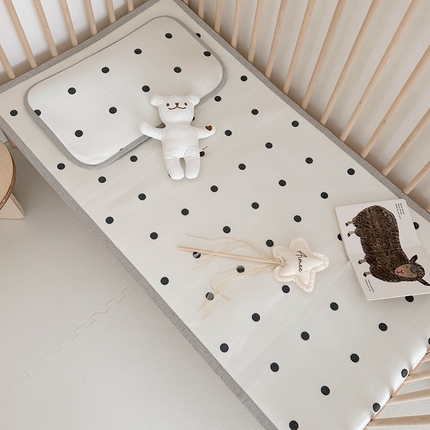 橘滋 2023新款高端A类可水洗婴幼儿冰丝席 简约波点