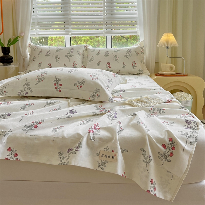 91家纺网 家纺一手货源 找家纺 凯磊家纺 新款原棉老粗布单品系列-床单 暖阳