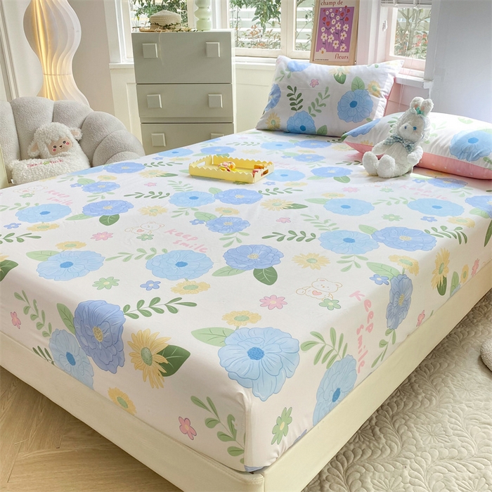 91家纺网 家纺一手货源 找家纺 多品 2023年13070单品床笠【可搭配枕套一起卖】 温婉佳人